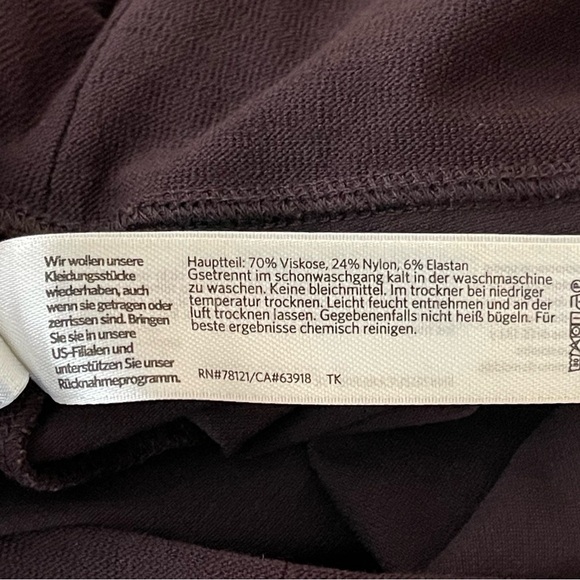 Eileen Fisher Washable Stretch Crepe High Waisted Pant in Violette minimalist - Picture 9 of 11